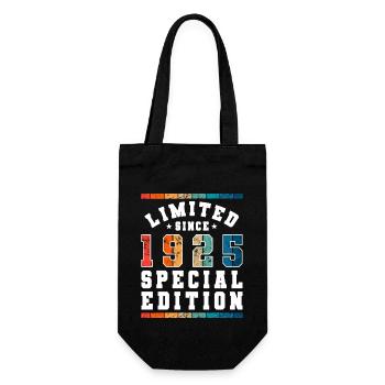 Limited Edition since 1925 Geburtstag Geschenk - Geschenkbeutel für Flaschen - Schwarz - Vorne