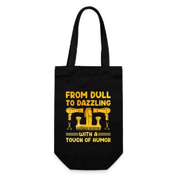 Coiffeur Coiffeur Coiffeur Coiffure Coiffure - Sac à bouteille - noir - Devant