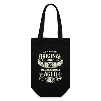 Vintage 1992 Birthday Surprise - Gift Bag for Bottles - black - Front