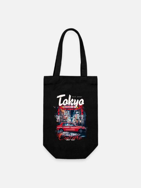 Tokyo - City Culture T-Shirt, Japan T-shirt, Tokyo - Gift Bag for Bottles - black