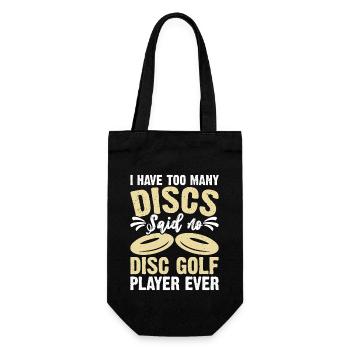 Discgolf Disc Golf - Geschenkbeutel für Flaschen - Schwarz - Vorne