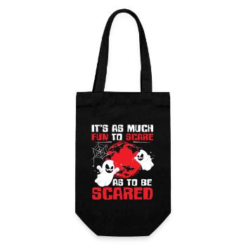 Geister Halloween Kostüm Gespenstisches Geschenk - Geschenkbeutel für Flaschen - Schwarz - Vorne