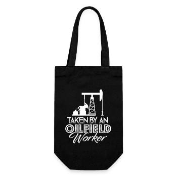 Oilfield Taken By An Oilfield Worker - Gift Bag for Bottles - black - Front