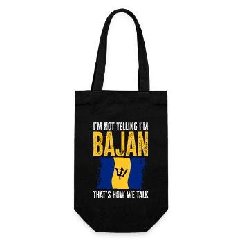 Barbados flag Barbadian bayan - Gift Bag for Bottles - black - Front