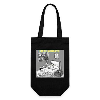 Morning grouch or late riser? - Gift Bag for Bottles - black - Front