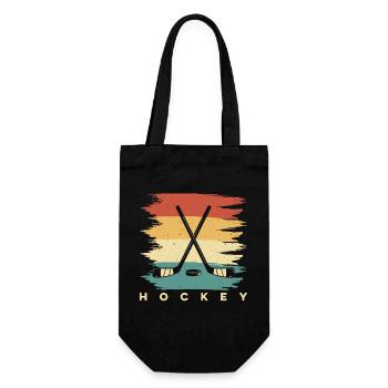 Hockey - Gift Bag for Bottles - black - Front