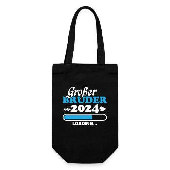 Großer Bruder 2024 - Geschenkbeutel für Flaschen - Schwarz - Vorne
