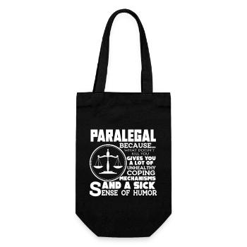 Paralegal Paralegal Sense Ogf Humor - Gift Bag for Bottles - black - Front