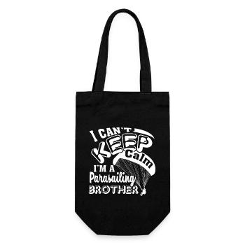 Parasailing I'm A Parasailing Brother - Gift Bag for Bottles - black - Front