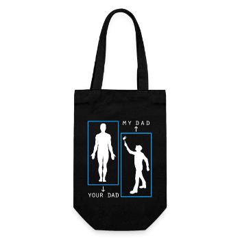 Painter Painter My Dad - Gift Bag for Bottles - black - Front