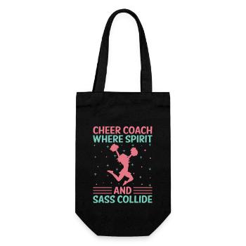 Cheerleading Coach Cheer Coach Cheerleader Cheer T - Geschenkbeutel für Flaschen - Schwarz - Vorne