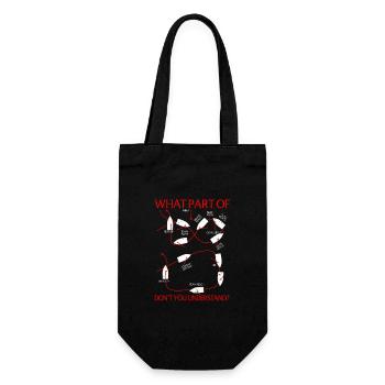 What part of sailing do you not understand - Gift Bag for Bottles - black - Front