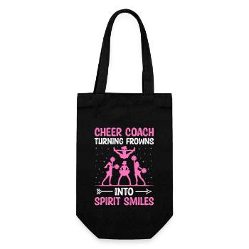Cheerleading Coach Cheer Coach Cheerleader Cheer T - Gift Bag for Bottles - black - Front