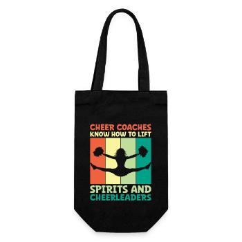 Cheerleading Coach Cheer Coach Cheerleader Cheer T - Gift Bag for Bottles - black - Front