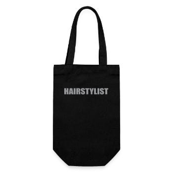 Hairstylist Brief Outfit Hairdresser - Gift Bag for Bottles - black - Front