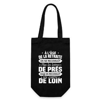 À l age de la retraite - Sac à bouteille - noir - Devant