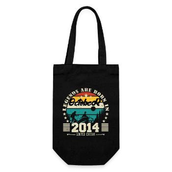 Octobre 2014. Cadeau anniversaire octobre 2014. - Sac à bouteille - noir - Devant