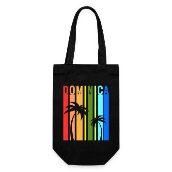 Dominica Caribbean Island Holiday Idea - Gift Bag for Bottles - black - Front