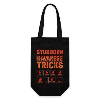 Stubborn Havanese Tricks - Geschenkbeutel für Flaschen - Schwarz - Vorne
