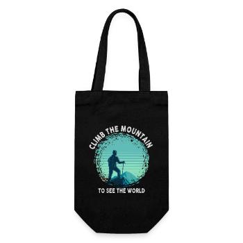 Grimpez la montagne pour voir le monde - Sac à bouteille - noir - Devant