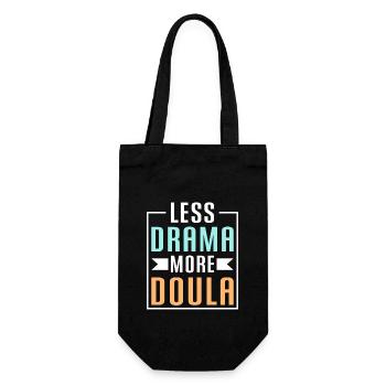 Doula Nurse Midwife - Gift Bag for Bottles - black - Front