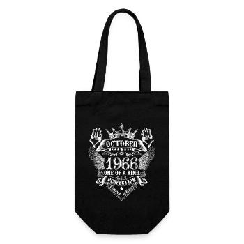 Oktober 1966 Jahrestag 1966 Oktober - Geschenkbeutel für Flaschen - Schwarz - Vorne