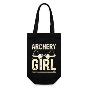 Archery Archer - Gift Bag for Bottles - black - Front