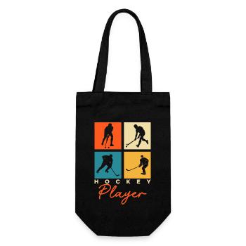 Hockey - Gift Bag for Bottles - black - Front