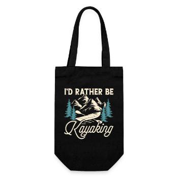Kayak Kayaker Kayaker - Gift Bag for Bottles - black - Front