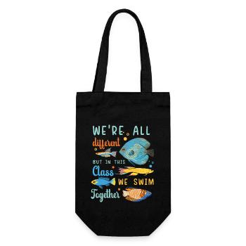 Ce cours nous nageons ensemble Autisme Autiste - Sac à bouteille - noir - Devant