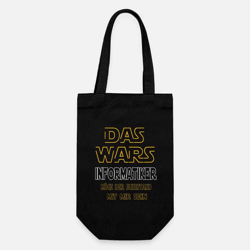 Rente Informatiker Rente Geschenke - Geschenkbeutel für Flaschen - Schwarz