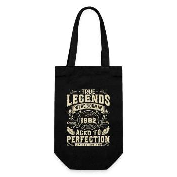 Légendaire : né en 1992 - Sac à bouteille - noir - Devant