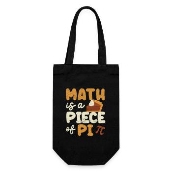 Mathe ist ein Teil des Pi-Tages Lustiger - Geschenkbeutel für Flaschen - Schwarz - Vorne