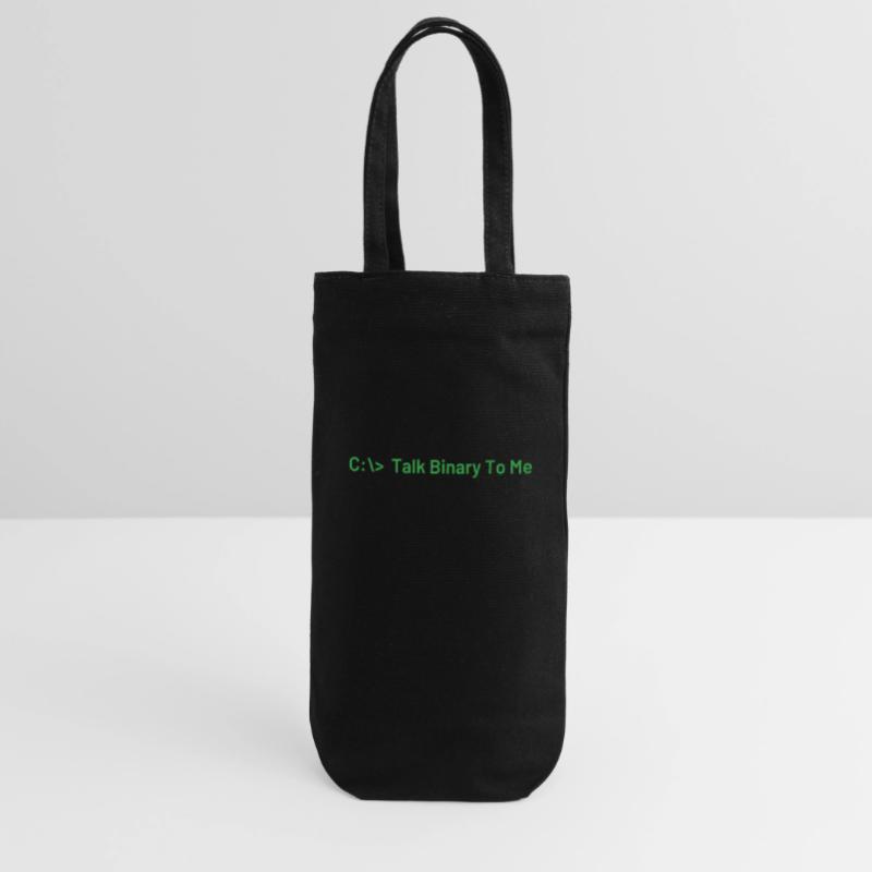 Talk Binary To Me Funny Coder Programmer Gift Bag for Bottles