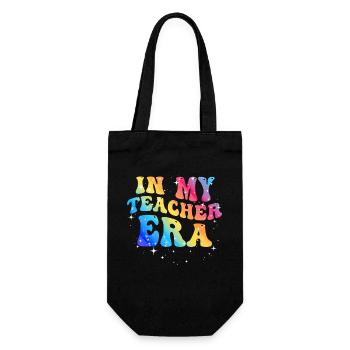In My Teaching Era Teaching - Gift Bag for Bottles - black - Front