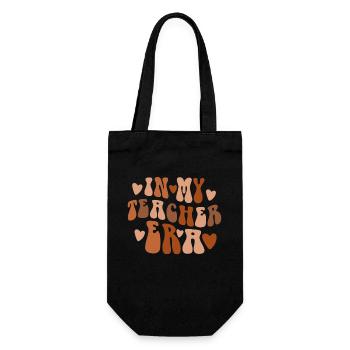In My Teaching Era Teaching - Gift Bag for Bottles - black - Front