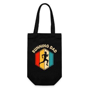 Jogging, Running, Marathon - Gift Bag for Bottles - black - Front