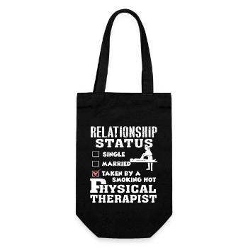 Physical Therapist Relationship Status - Gift Bag for Bottles - black - Front