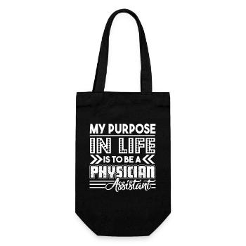Physician Assistant My Purpose In Life - Gift Bag for Bottles - black - Front