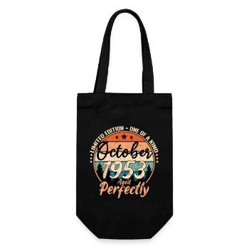 October 1953 anniversary 1953 legends October - Gift Bag for Bottles - black - Front
