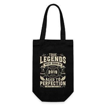 Cadeau légendaire 2019 né 4/5 ans - Sac à bouteille - noir - Devant