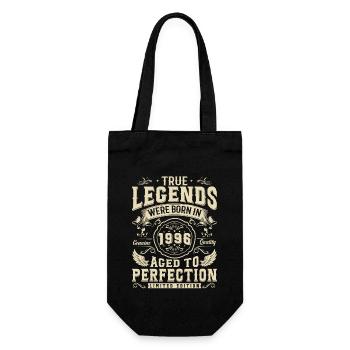 Legendary year of birth 1996 - Gift Bag for Bottles - black - Front