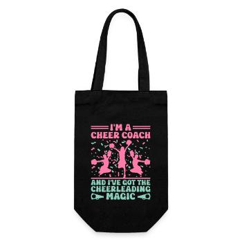 Cheerleading Coach Cheer Coach Cheerleader Cheer T - Geschenkbeutel für Flaschen - Schwarz - Vorne