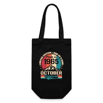 Octobre 1965 Cadeau D'anniversaire 1965 Octobre - Sac à bouteille - noir - Devant