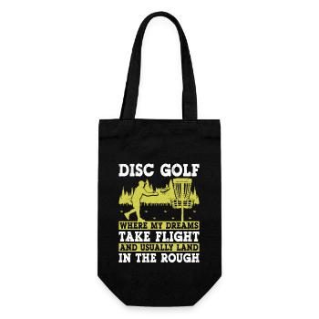 Disc Golf Spieler Disc Golfer Frisbee Spieler Par Pu - Geschenkbeutel für Flaschen - Schwarz - Vorne