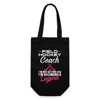 Field Hockey Coach Field Hockey - Gift Bag for Bottles - black - Front