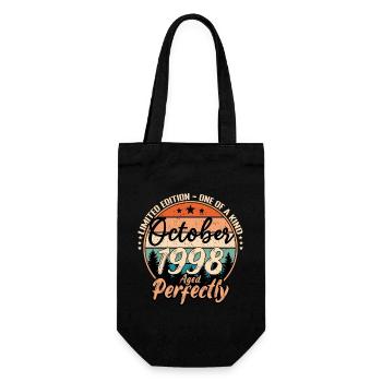 October 1998 anniversary 1998 legends October - Gift Bag for Bottles - black - Front