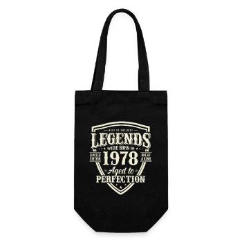Vintage Geburtstag 1978 Geschenk - Geschenkbeutel für Flaschen - Schwarz - Vorne