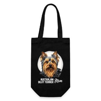 Australian Silky Terrier - Gift Bag for Bottles - black - Front
