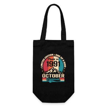 Octobre 1991 Cadeau D'anniversaire 1991 Octobre - Sac à bouteille - noir - Devant